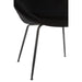 Eetkamerstoel Zwart Schuim Rond 56 cm-Eetkamerstoelen-J-Line