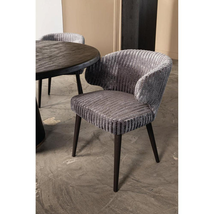 Eetkamerstoelen Lamp Fiori Taupe 19 Eetkamerstoel Donker Bruin Hout-Eetkamerstoelen-PTMD