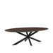 Eetkamertafel James - Espresso - Mangohout - 240 cm - Ovaal-Eettafels-LABEL51