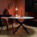Eetkamertafel Lynn - Rond - Wit marmer - 130 CM-Eettafels-Starfurn