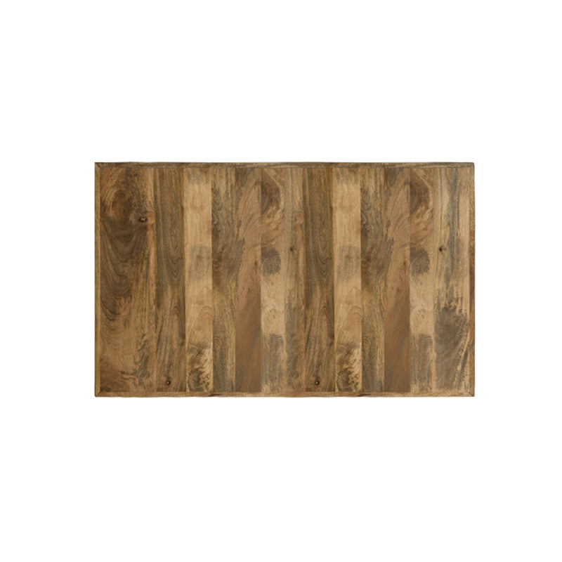 Eetkamertafel Tafelblad Straight Edge Naturel Mangohout #-Rechthoekige tafelbladen-LABEL51