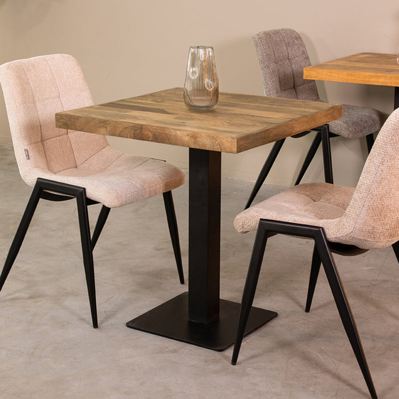 Eetkamertafel Tafelblad Straight Edge Naturel Mangohout-Vierkante tafelbladen-LABEL51
