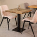 Eetkamertafel Tafelblad Straight Edge - Naturel - Mangohout -...-Eettafels-LABEL51