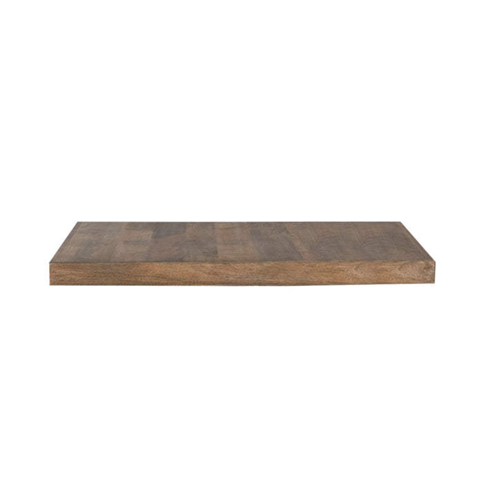 Eetkamertafel Tafelblad Straight Edge - Naturel - Mangohout -...#-Eettafels-LABEL51