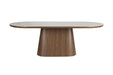 Eettafel Almira Oval 180 Sintered Stone veneer Bruin 180x90 cm-Eettafels-Creating Home