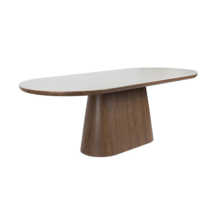 Eettafel Almira Oval 180 Sintered Stone veneer Bruin 180x90 cm-Eettafels-Creating Home
