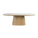 Eettafel Almira Oval 200 Eikenfineer Stone Naturel 200x90 cm-Eettafels-Creating Home
