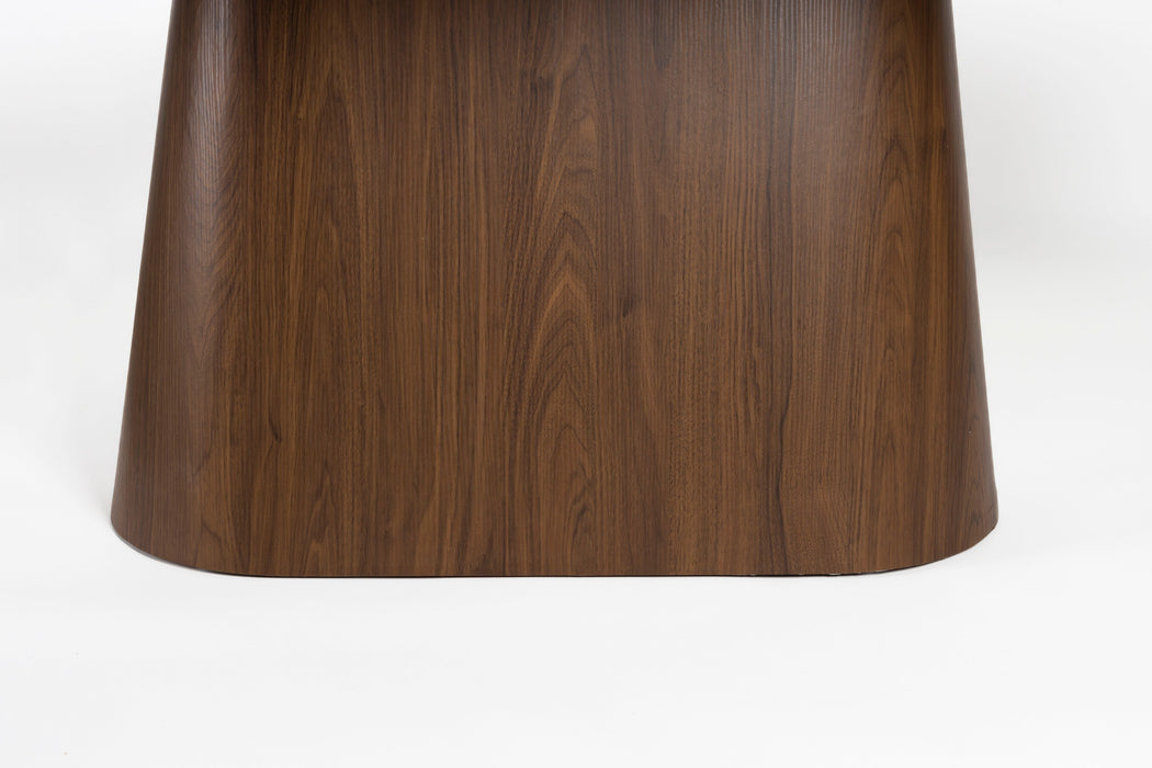 Eettafel Almira Oval 200 Sintered Stone veneer Bruin 200x90 cm