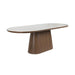 Eettafel Almira Oval 200 Sintered Stone veneer Bruin 200x90 cm-Eettafels-Creating Home
