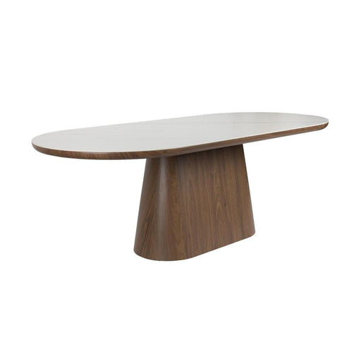 Eettafel Almira Oval 200 Sintered Stone veneer Bruin 200x90 cm-Eettafels-Creating Home