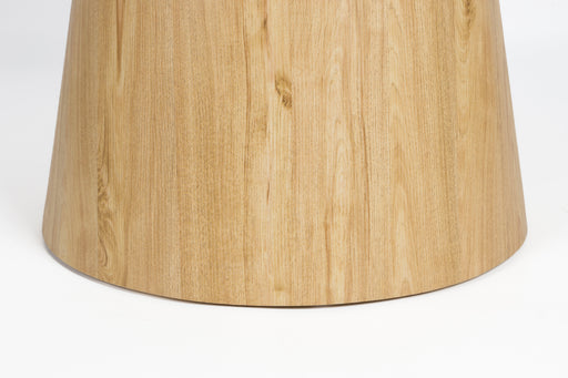 Eettafel Almira Rond Eikenfineer Stone Naturel 115x115 cm-Eettafels-Creating Home
