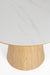 Eettafel Almira Rond Eikenfineer Stone Naturel 115x115 cm-Eettafels-Creating Home