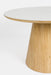 Eettafel Almira Rond Eikenfineer Stone Naturel 115x115 cm-Eettafels-Creating Home