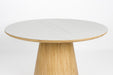 Eettafel Almira Rond Eikenfineer Stone Naturel 115x115 cm