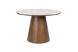 Eettafel Almira Rond Sintered Stone veneer Bruin 115x115 cm-Eettafels-Creating Home