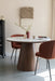 Eettafel Almira Rond Sintered Stone veneer Bruin 115x115 cm-Eettafels-Creating Home