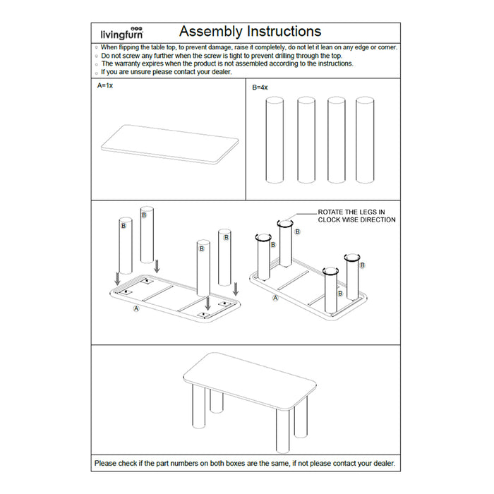 Eettafel Badou Mangohout Bruin 240x100 cm-Eettafels-Livingfurn