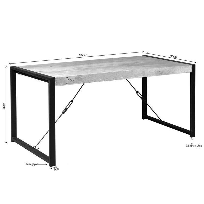 Eettafel Boaz 180 cm 180x90x76 cm-Eettafels-Starfurn