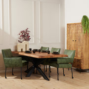 Eettafel Boomstamtafel Boston 240 cm 240x100x76 cm-Eettafels-Starfurn