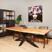 Eettafel Boomstamtafel Live Edge 240 cm 240x100x76 cm-Eettafels-Starfurn