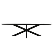 Eettafel Brandy Zwart 210 cm Ovaal 210x100x76 cm-Eettafels-Starfurn