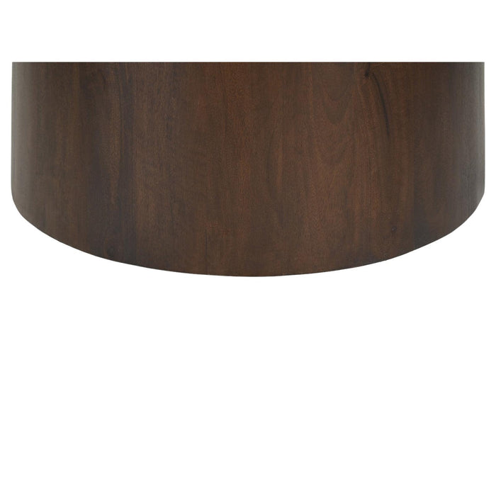 Eettafel Brix Bottecino Rond Mangohout Crème wit 130 cm-Eettafels-Livingfurn