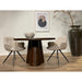 Eettafel Brix Clubs Mangohout Bruin 130 cm 130x130x78 cm-Eettafels-Livingfurn