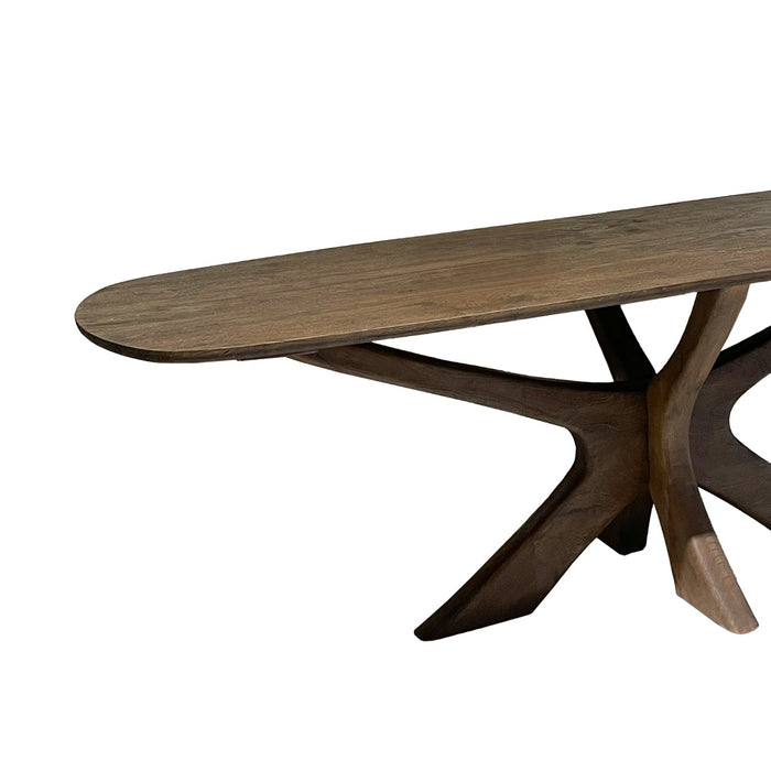 Eettafel Brix Eettafel Mangohout Bruin 250x105 cm-Eettafels-Livingfurn