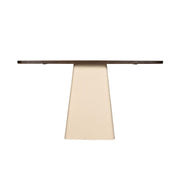 Eettafel Brix Eettafel Mangohout Crème wit 140x40 cm-Eettafels-Livingfurn