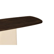 Eettafel Brix Eettafel Mangohout Crème wit 140x40 cm-Eettafels-Livingfurn
