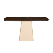 Eettafel Brix Eettafel Mangohout Crème wit 140x40 cm-Eettafels-Livingfurn