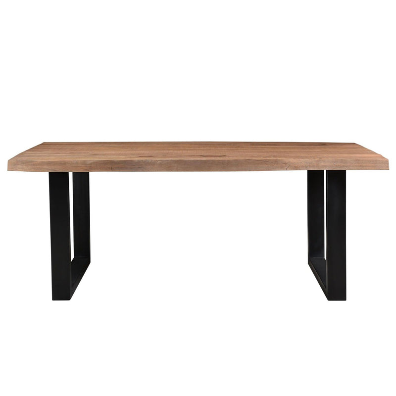 Eettafel Brix Eettafel Mangohout Naturel hout 180x90 cm 11569-Eettafels-Livingfurn