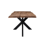Eettafel Brix Eettafel Mangohout Naturel hout 180x90 cm 11980-Eettafels-Livingfurn