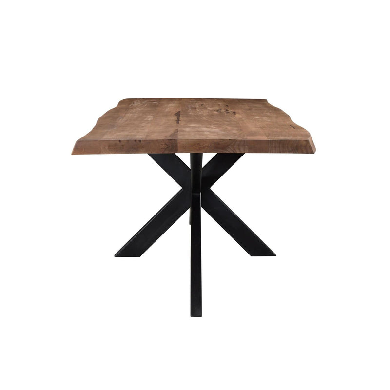 Eettafel Brix Eettafel Mangohout Naturel hout 220x100 cm 11978-Eettafels-Livingfurn