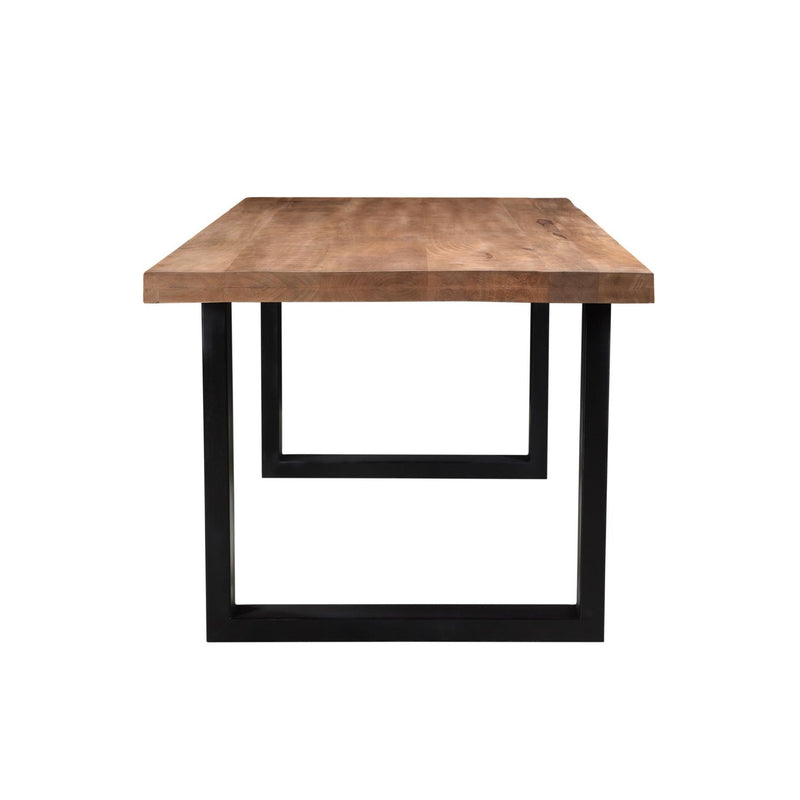 Eettafel Brix Eettafel Mangohout Naturel hout 220x100 cm 13936-Eettafels-Livingfurn