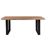 Eettafel Brix Eettafel Mangohout Naturel hout 240x100 cm 11996-Eettafels-Livingfurn