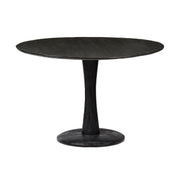 Eettafel Brix Eettafel Mangohout Zwart 120 cm 120x120x76 cm-Eettafels-Livingfurn