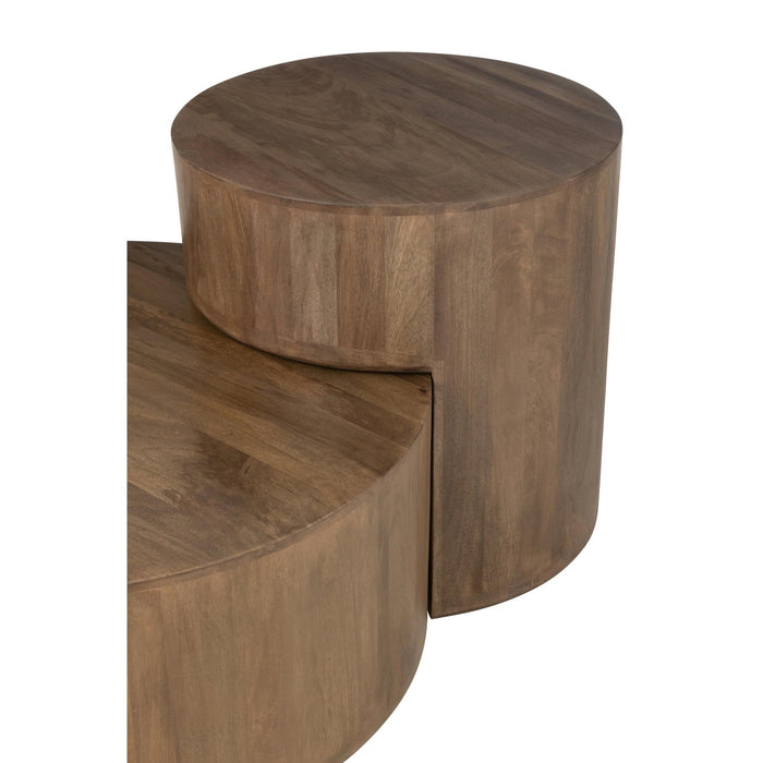 Eettafel Bruin Mangohout hout 75 cm-Eettafels-J-Line
