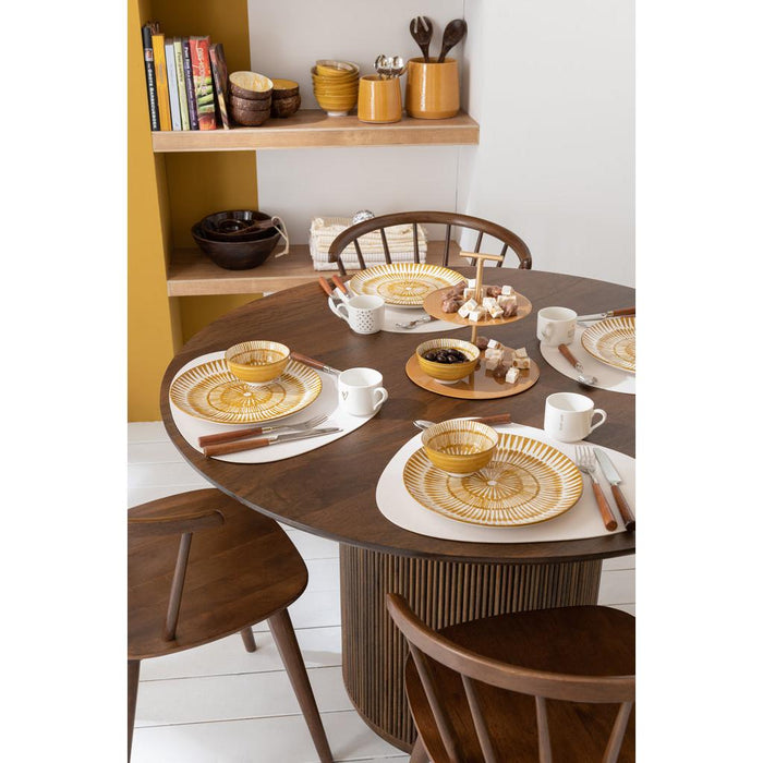 Eettafel Bruin Metaal L 120 cm-Eettafels-J-Line