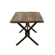 Eettafel Bruin Recycled hout 89x180 cm-Eettafels-J-Line