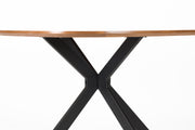 Eettafel Chase Organic Rond MDF Zwart 110x110 cm-Eettafels-Creating Home