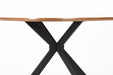 Eettafel Chase Organische Vorm MDF Zwart 110x110 cm-Eettafels-Creating Home