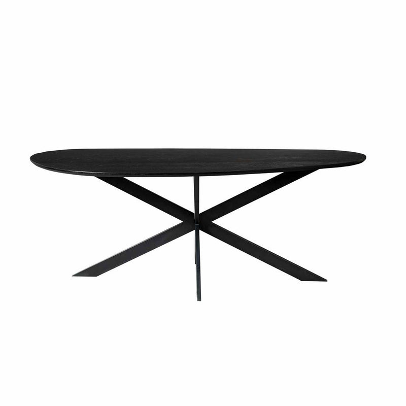 Eettafel Cloud 210 cm Eiken Zwart 210x98x76 cm-Eettafels-Starfurn