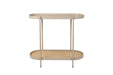 Eettafel Consoletafel Amaya MDF Beige 39x85 cm-Eettafels-Creating Home
