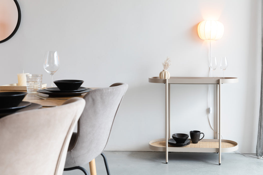Eettafel Consoletafel Amaya MDF Beige 39x85 cm-Eettafels-Creating Home