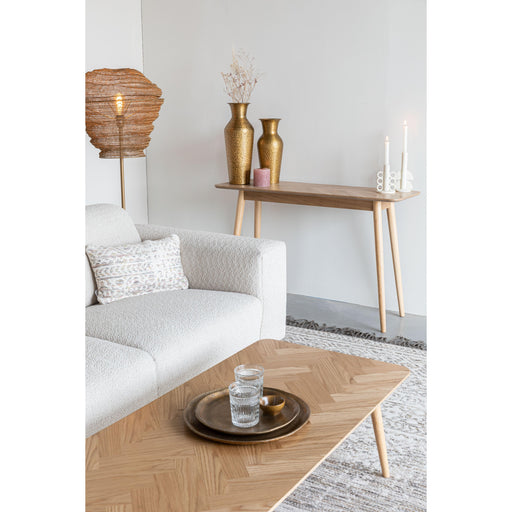 Eettafel Consoletafel Fabio 120x40 Eikenfineer Naturel 40x120 cm-Consoletafels-Creating Home