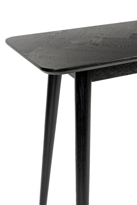 Eettafel Consoletafel Fabio 120x40 Eikenfineer Zwart 40x120 cm-Consoletafels-Creating Home