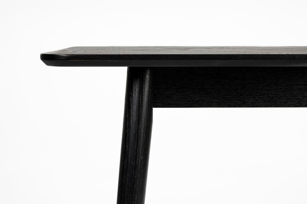 Eettafel Consoletafel Fabio 120x40 Eikenfineer Zwart 40x120 cm-Consoletafels-Creating Home