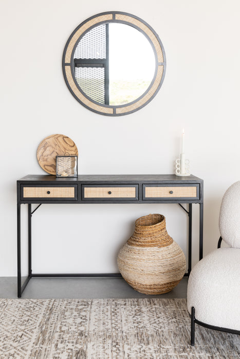 Eettafel Consoletafel Guuji MDF Zwart 40x120 cm-Eettafels-Creating Home