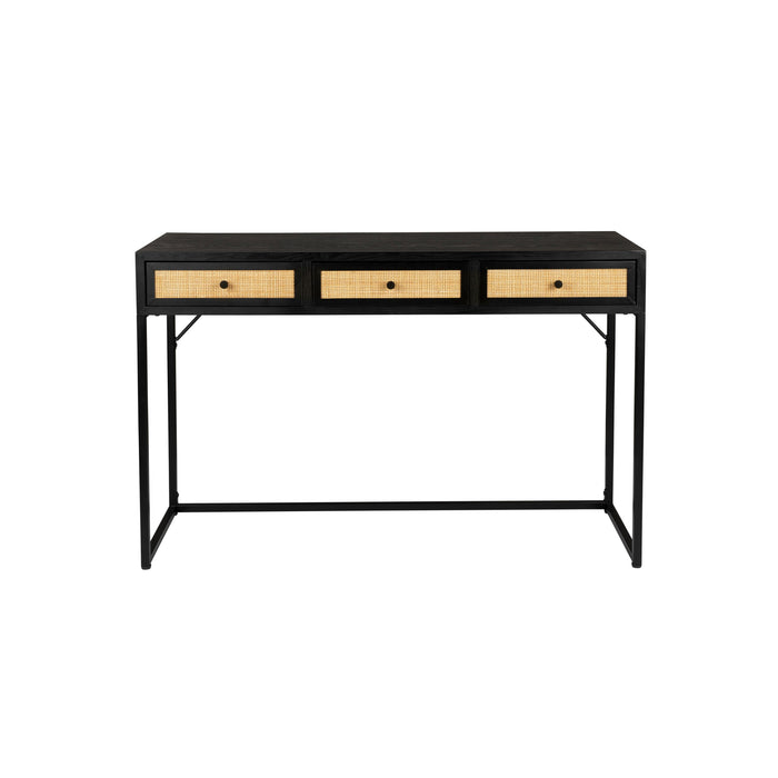 Eettafel Consoletafel Guuji MDF Zwart 40x120 cm-Eettafels-Creating Home